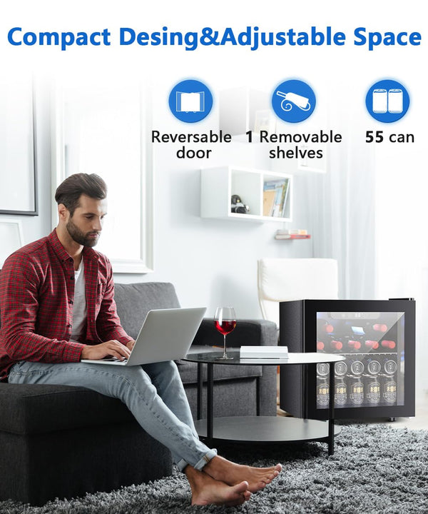 1.3 Cu.Ft Beverage Refrigerator Cooler W5836H Kismile