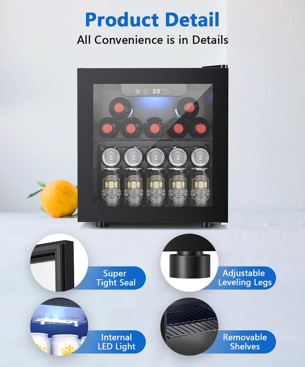 1.3 Cu.Ft Beverage Refrigerator Cooler W5836H Kismile