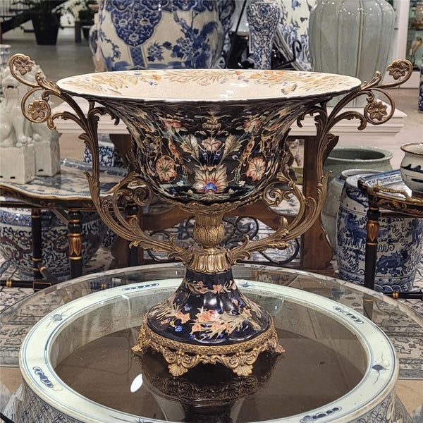 Bell Shaped Bronze Ormolu Centerpiece - Miramar - Gifts for You 'n Me