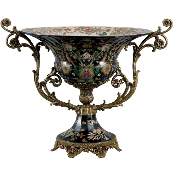 Bell Shaped Bronze Ormolu Centerpiece - Miramar - Gifts for You 'n Me