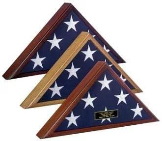 Flag Display Case for A Veteran Funeral - for Casket Flag.