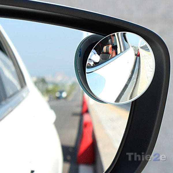 1 pair 360 Degree frameless ultrathin Wide Angle Round Convex Blind Spot mirror for parking Rear view mirror - Gifts for You 'n Me