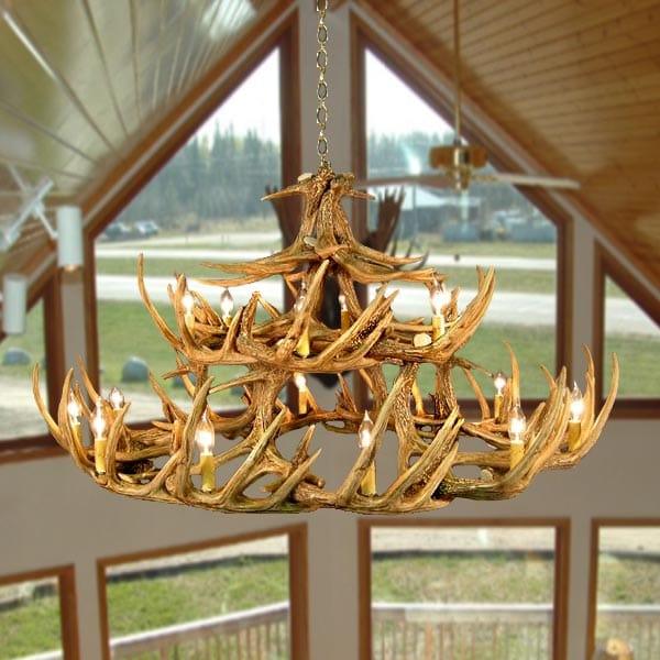 Whitetail 30 Antler Chandelier