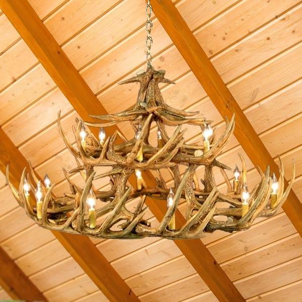 Whitetail 30 Antler Chandelier