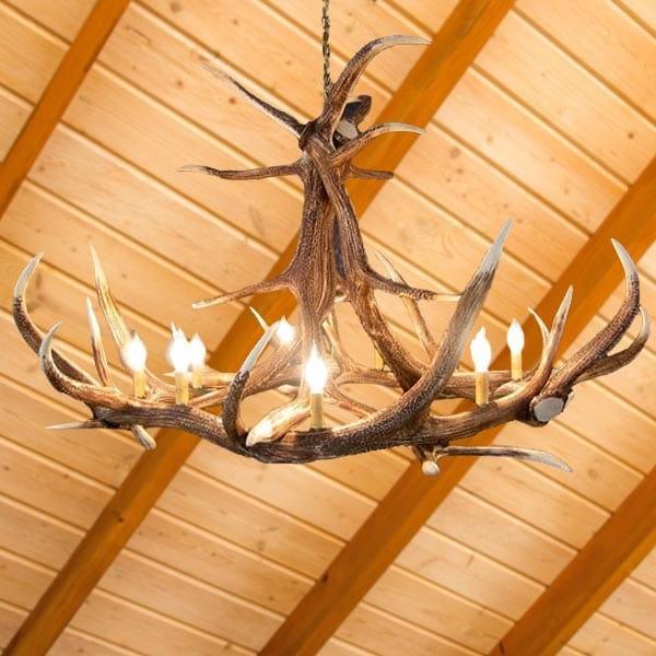 6 Antler Elk Chandelier - Gifts for You 'n Me
