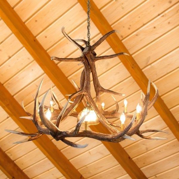 6 Antler Elk Chandelier - Gifts for You 'n Me