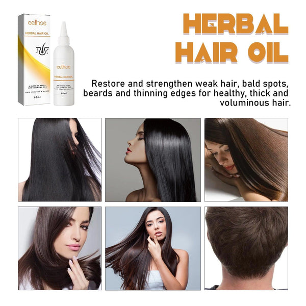 Herb Thickening Hair Oil, Repairing Dry Hair, Moisturizing And Smoothing Hair And Hair Conditioning Oil