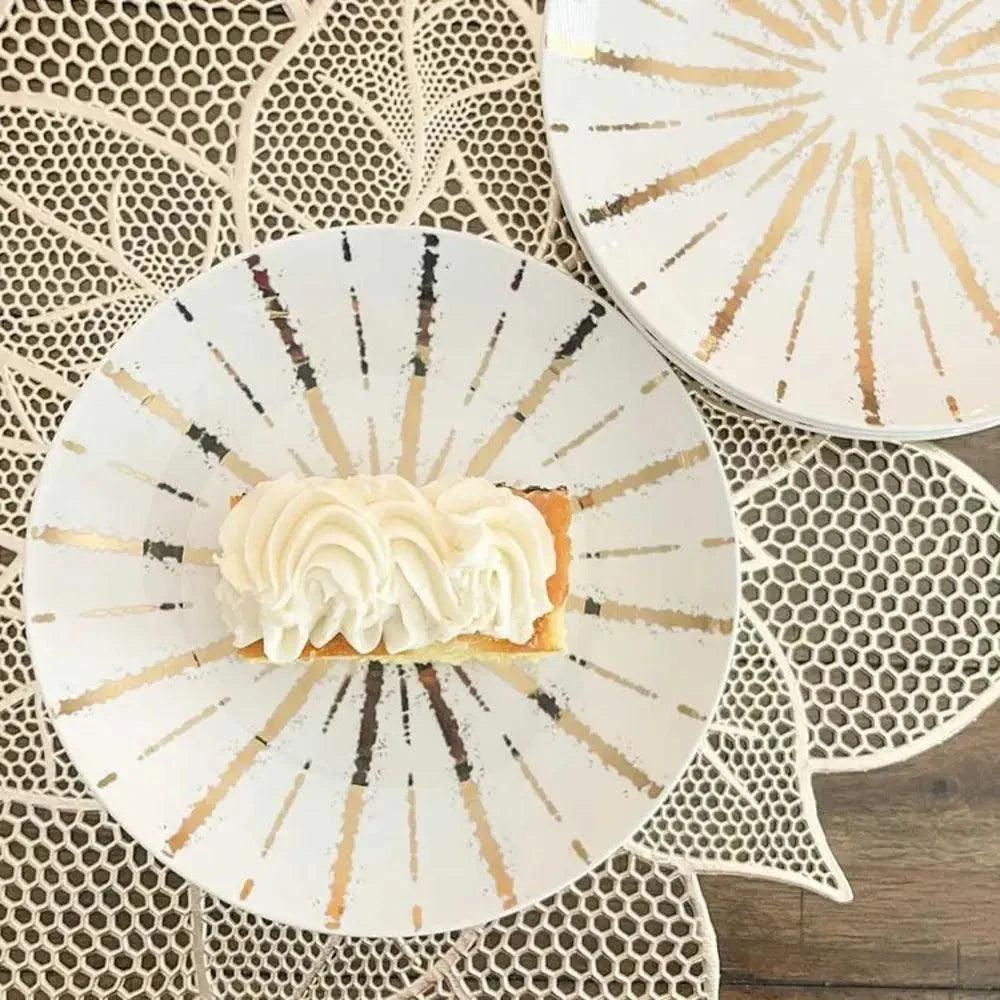 Luminaire 4 Piece Salad Accent Plate Set