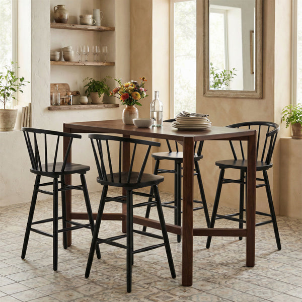 Stenger Barstool (Set of 2) Black