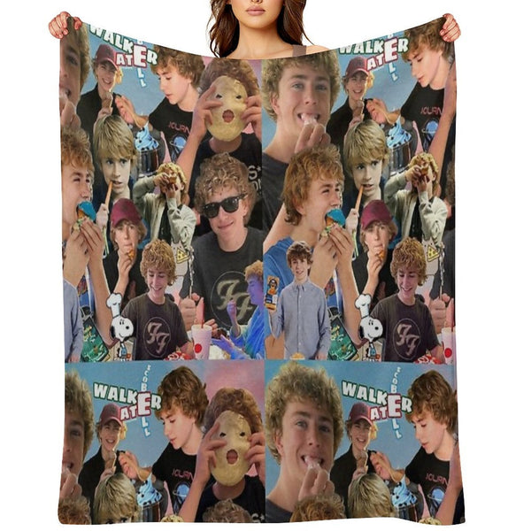 Percy Jackson Walker Scobell Aesthetic Versatility Throw Blanket