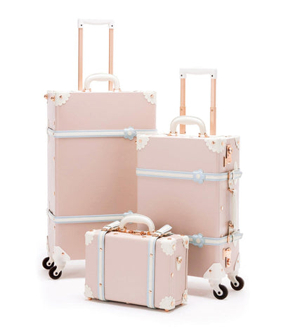 Minimalism 3 Pieces Luggage Set - Cherry Pink's