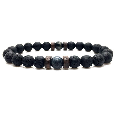 Epic Legendary Volcanic Stone Bracelet For Men And Women Lava Stone Stretch Yoga Bead Bracelet