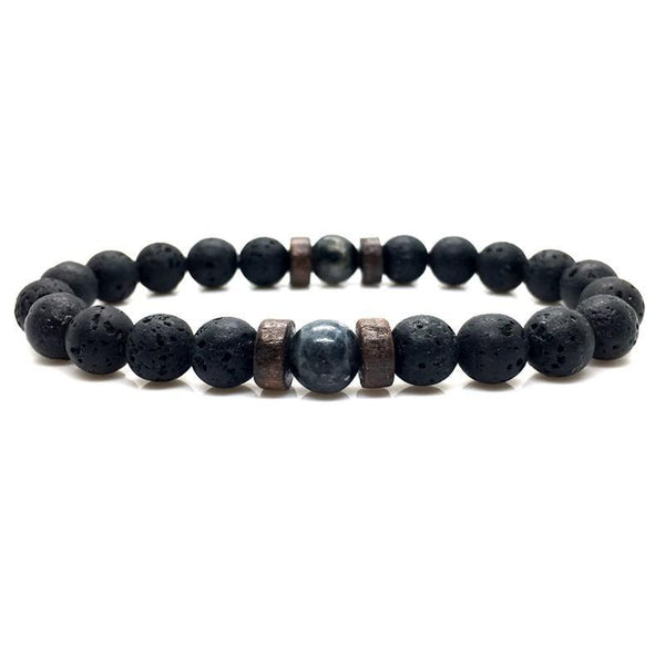 Epic Legendary Volcanic Stone Bracelet For Men And Women Lava Stone Stretch Yoga Bead Bracelet