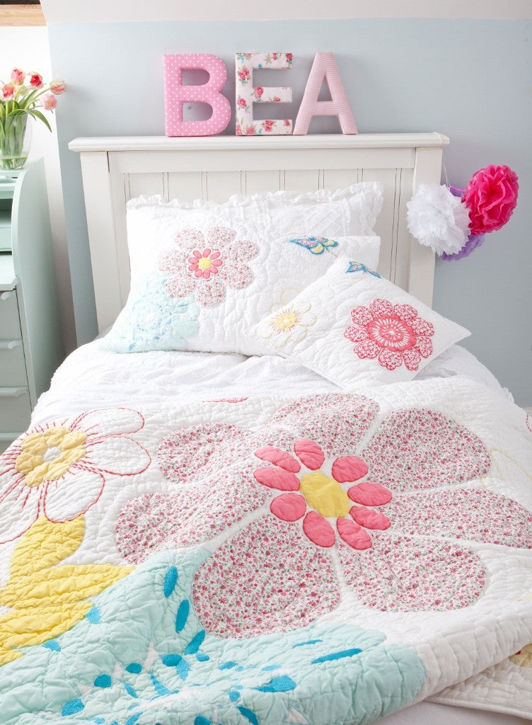 Rosie Pink Floral Fabric Wall Letters