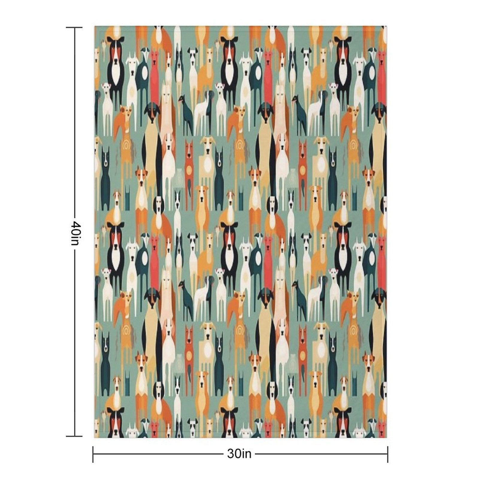 For The Love of All Dogs Throw Blanket