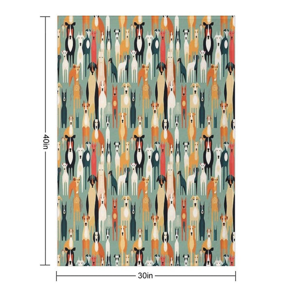 For The Love of All Dogs Throw Blanket