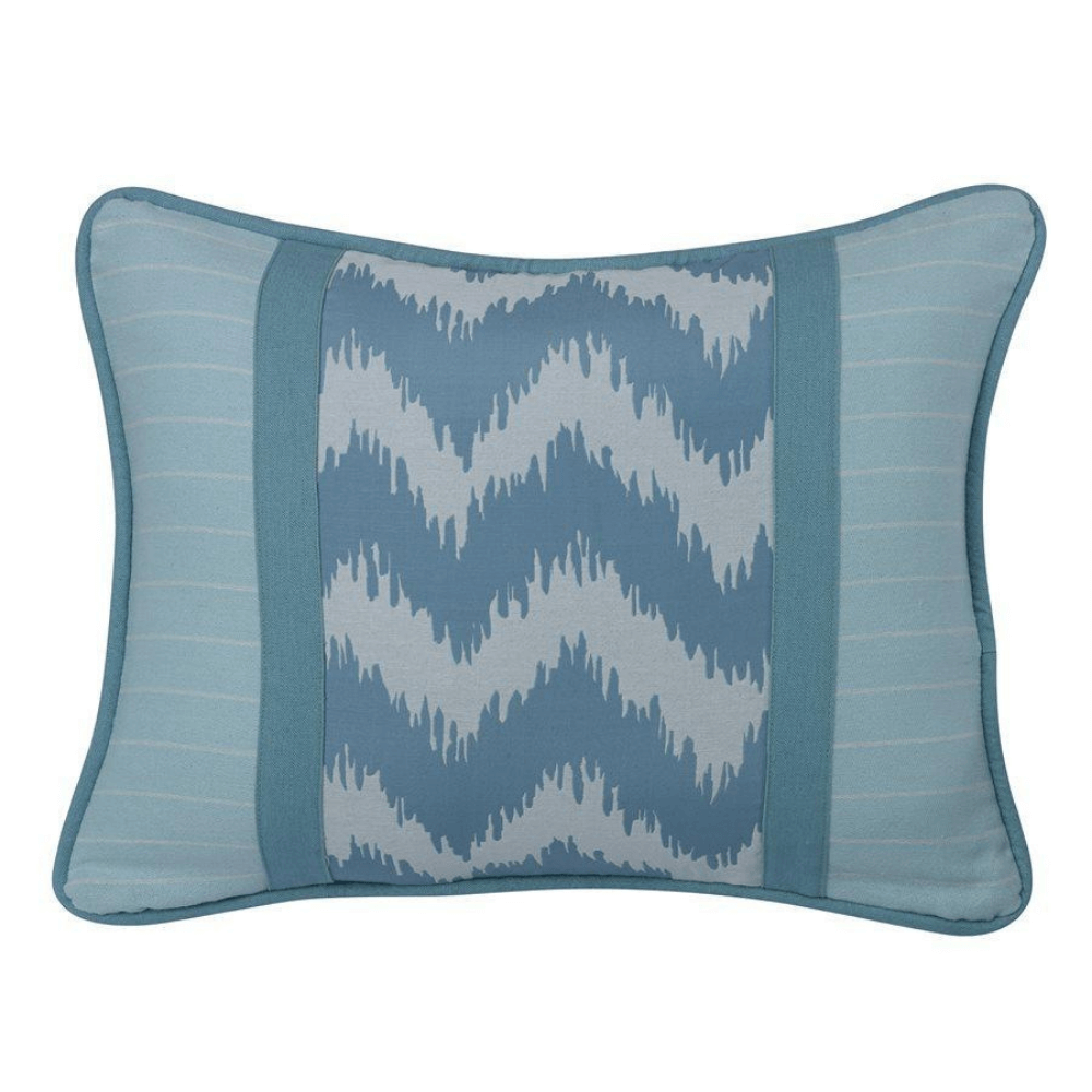 Maldives Chevron & Striped Throw Pillow