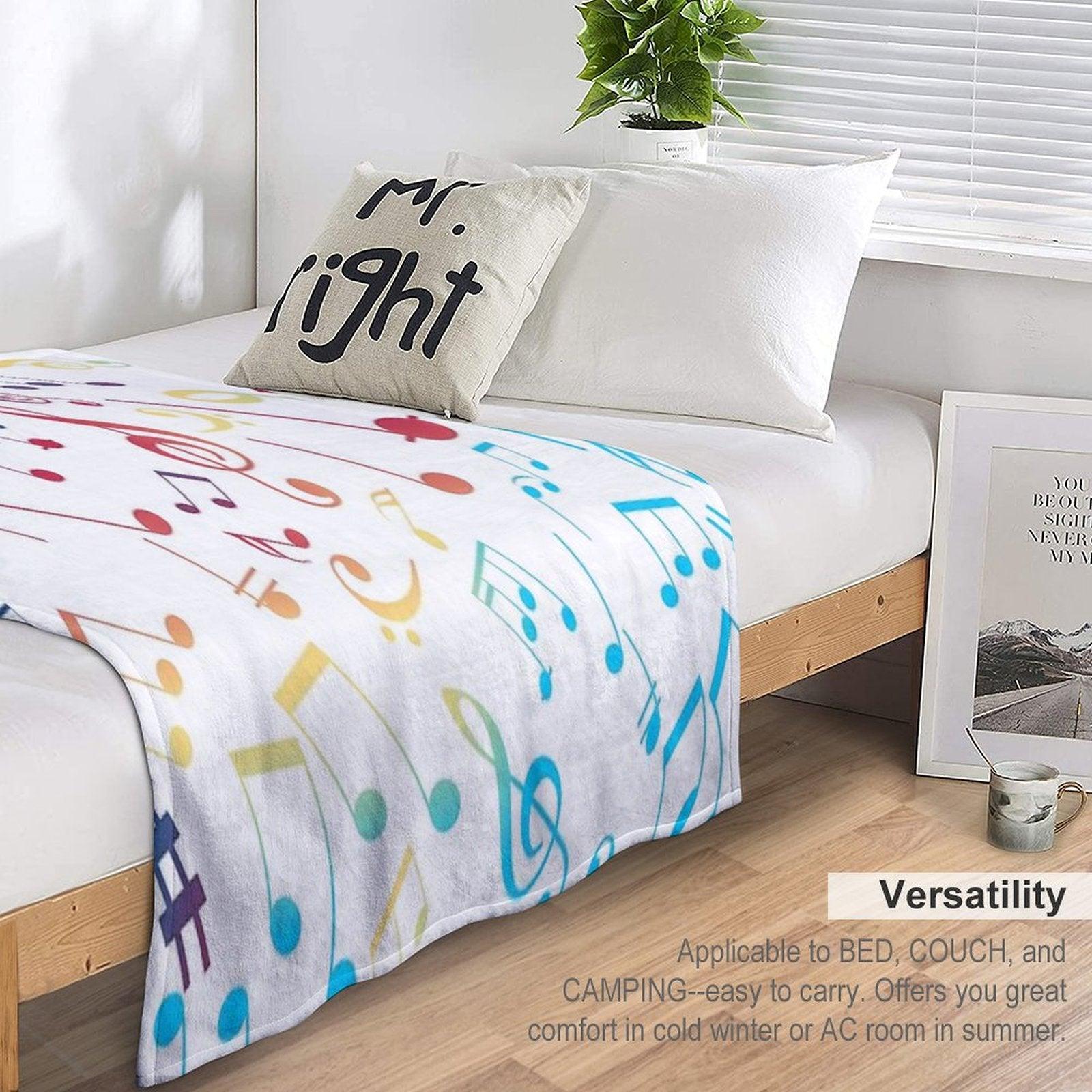 Musical Notes XIII Throw Blanket
