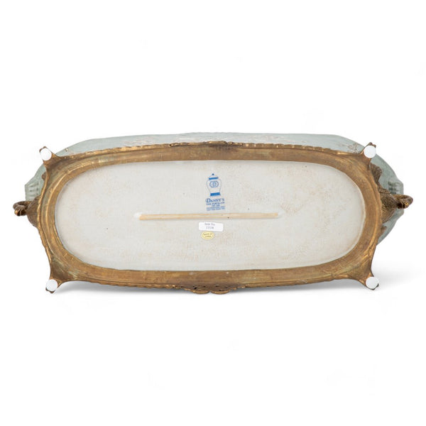 Bronze Ormolu Swan Handled Planter 13338