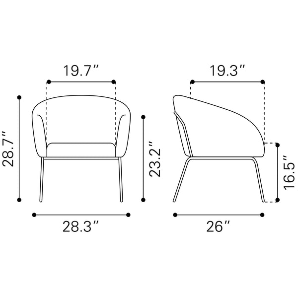 Quinten Accent Chair Vintage Gray
