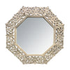Octagon Wall Mirror - Whitewash