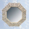 Octagon Wall Mirror - Whitewash