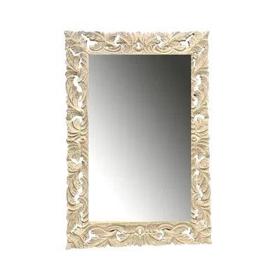 Rectangle Wall Mirror - Whitewash - Gifts for You 'n Me