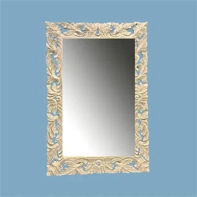 Rectangle Wall Mirror - Whitewash