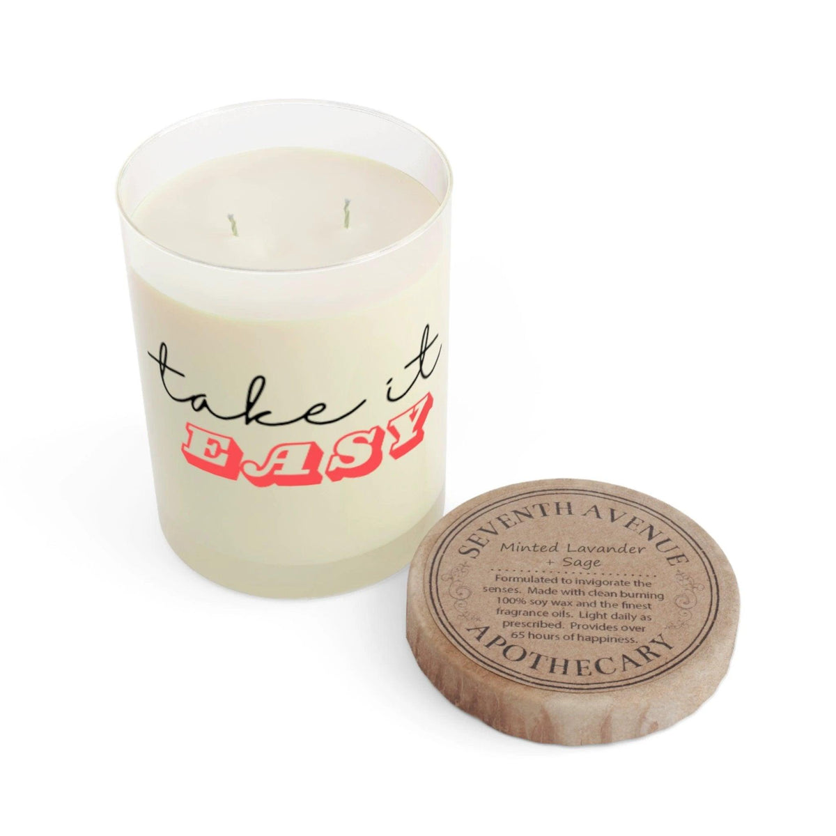 Take It Easy Scented Candle - Relaxing 11oz Aromatherapy