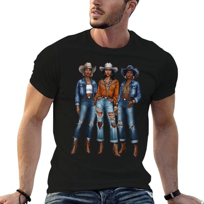 Black Cowgirl Vibes Melanin Black History Texas  Breathable T-Shirt