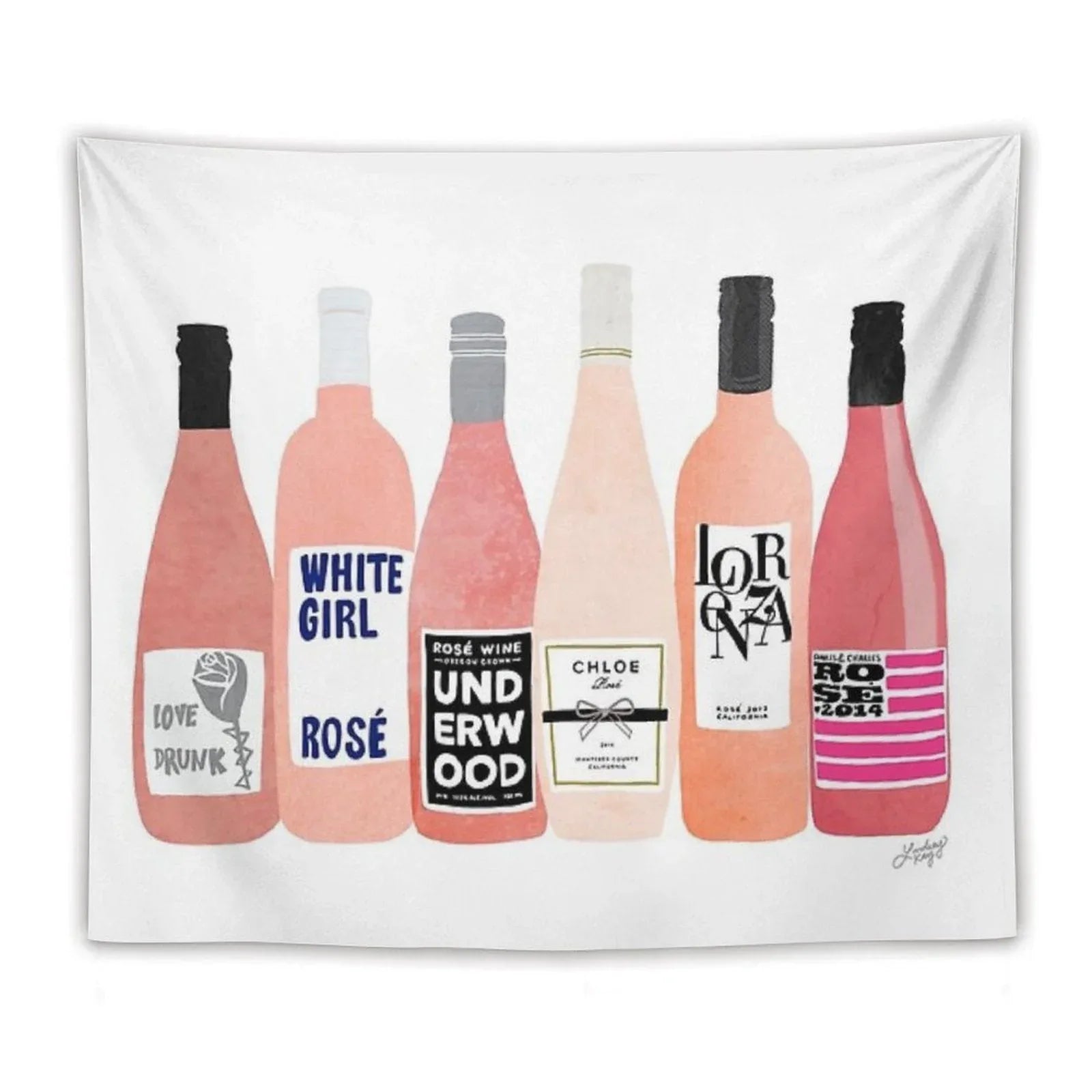 Rose Bottles Tapestry