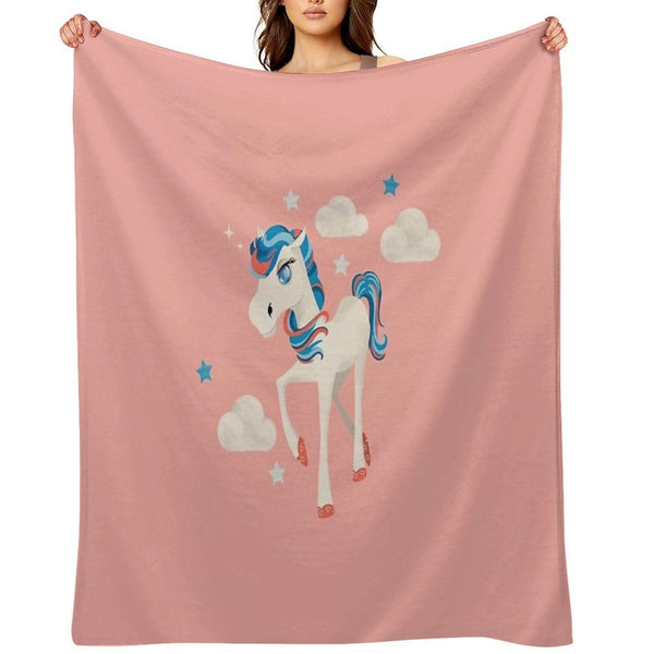 Cute Pony Throw Blanket