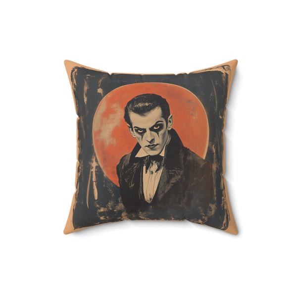 Microsuede Cushion / Halloween Art / Man and Woman Vampires