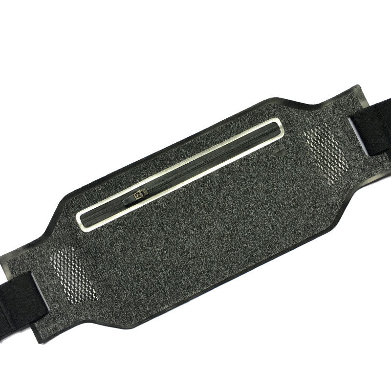 Outdoor unisex sports running mobile waist bag, waterproof Lycra close fitting ultra-thin waist bag