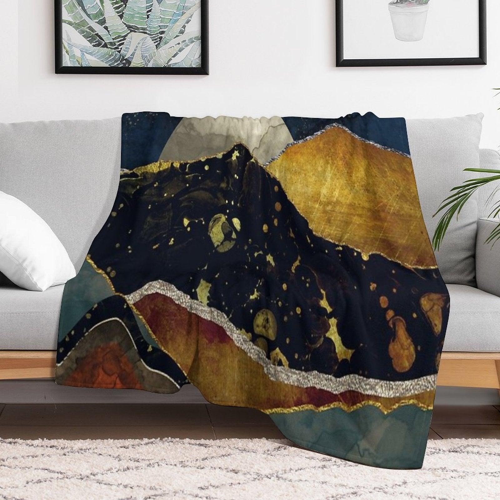 Bronze Night Throw Blanket