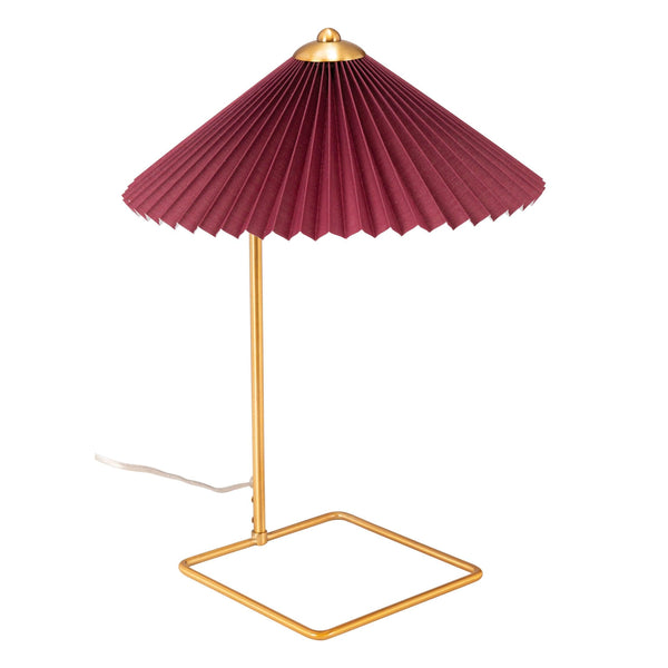 Charo Table Lamp Red & Gold