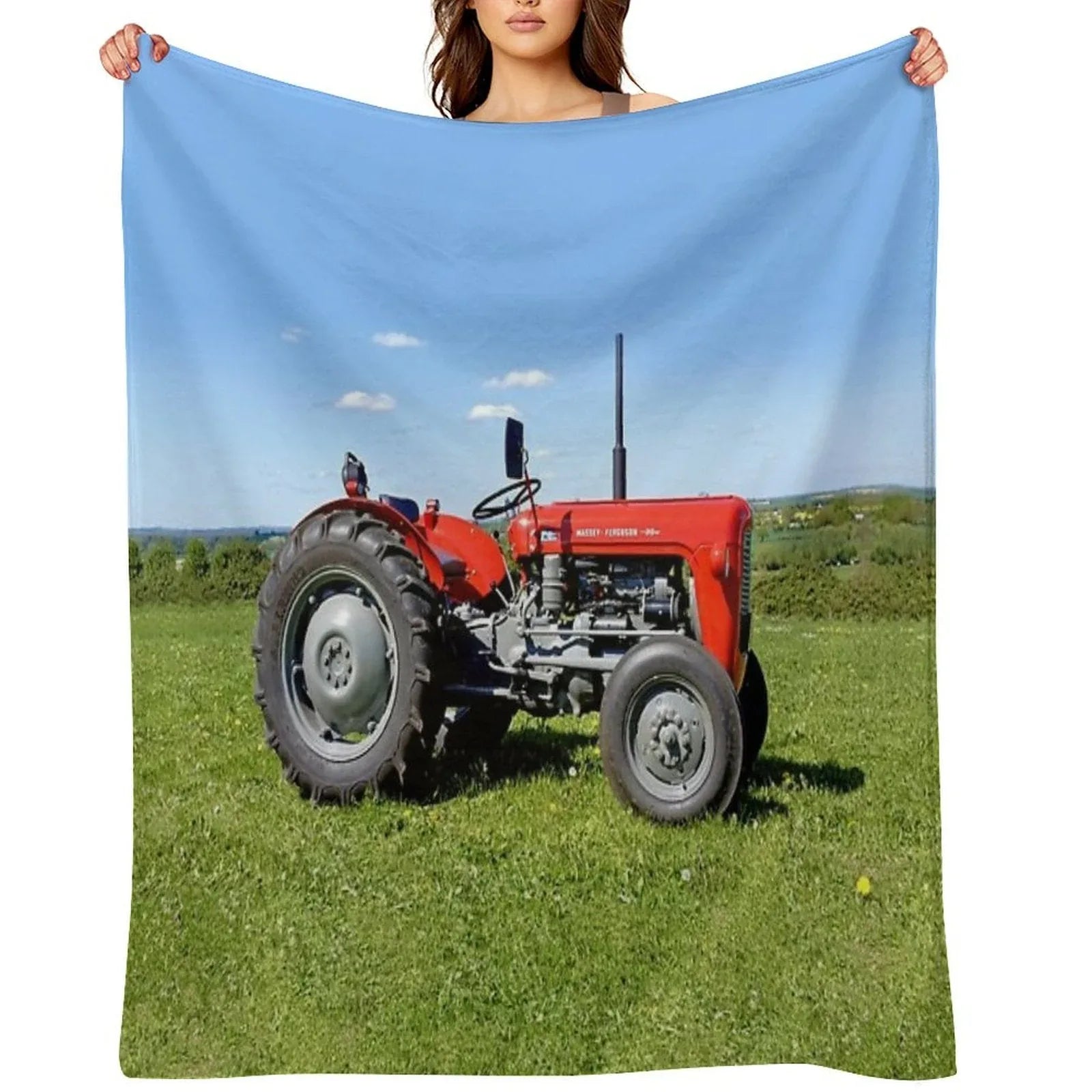 Massey Ferguson 35 Tractor Throw Blanket