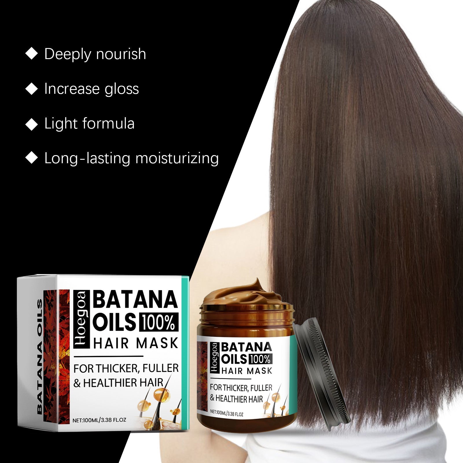 Batana Oil Hair Mask Improves Hair Quality, Nourishes Scalp, Moisturizes And Softens Hair Essential Oil