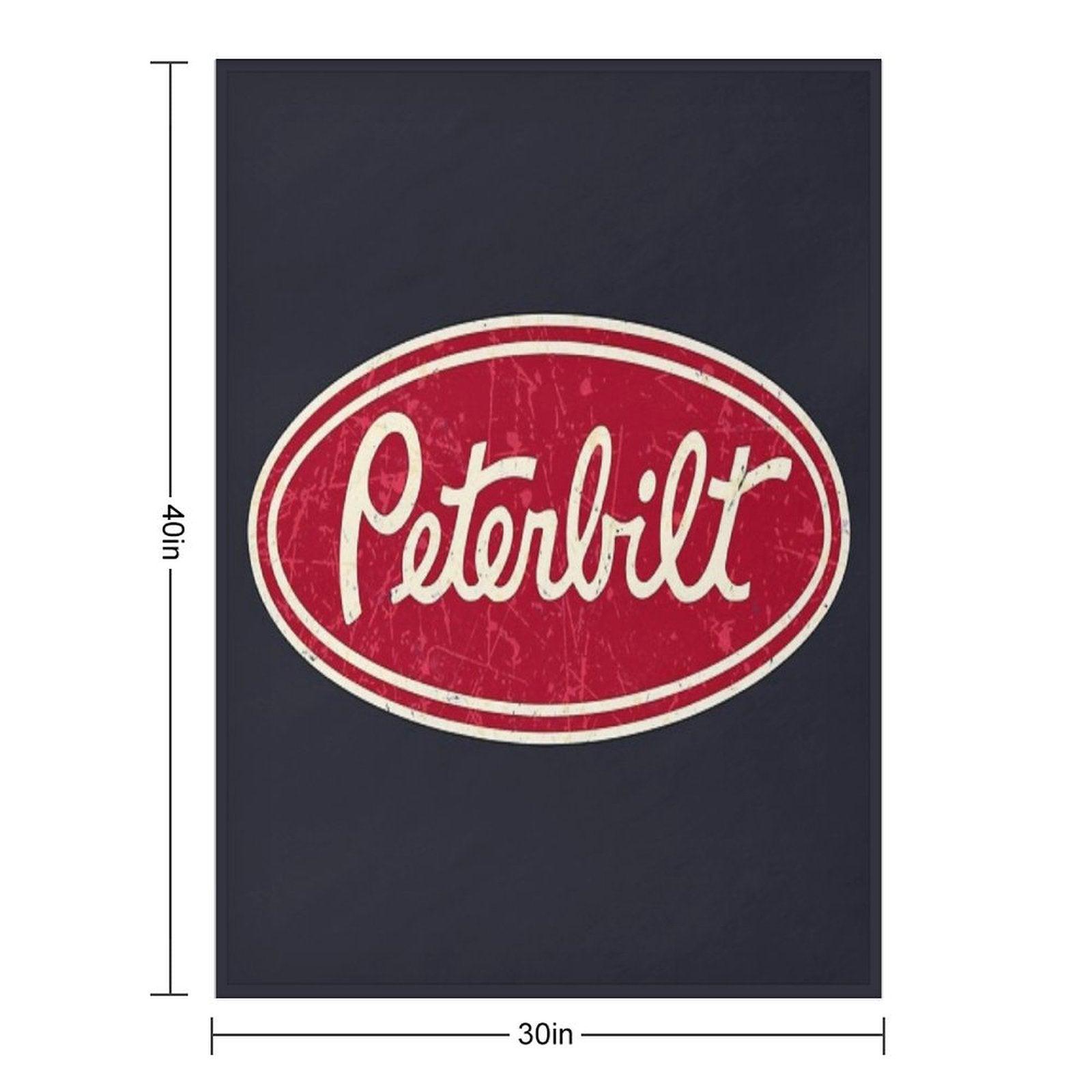 Peterbilt Truck Racing Vintage Throw Blanket