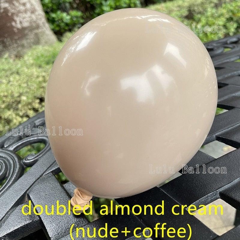 138 pcs Coffee Brown And Skin Balloon Arch Garland Kit For Kids Baby Shower Birthday Party Decoration Girls and Boys Universal Birthday Party Kid Decoration