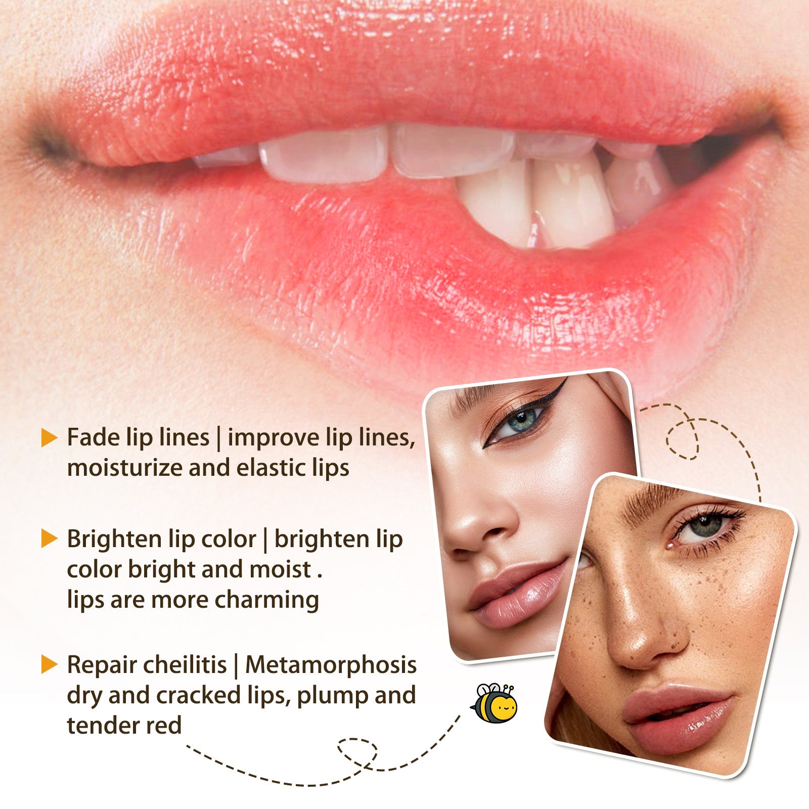 Honey Lip Oil, Reduces Lip Lines Prevents Dryness And Flaking Moisturizing Lip Oil