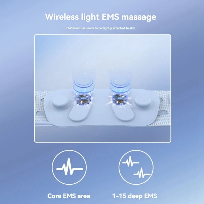 Shaping waist support belt waist massager massage belt EMS pulse hot compress vibration waist