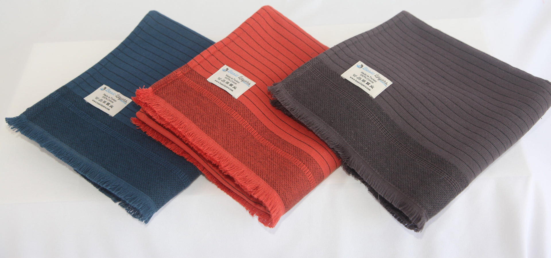 Del Mar Navy Turkish Terry Towel Set – 2-in-1 Quick Dry & Plush Bath Towels, Luxury Turkish Cotton Spa & Beach Towels