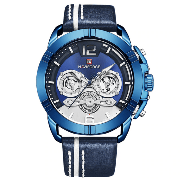 Waterproof  Quartz  Man Leather Sport Wrist Watch  Luxury Unique Design Perfect Gift