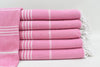 Pink Monaco Turkish Towel – Lightweight Quick Dry Beach & Bath Towel, Luxury Turkish Cotton Spa Towel, Travel & Pool Towel