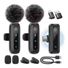 Wireless Lavalier Microphone Kit - Dual Clip-On Mics with USB-C Receiver