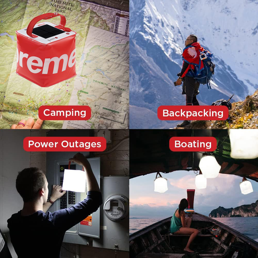 Hakol Solar Camping Lantern - Inflatable LED Lamp Perfect for Camping