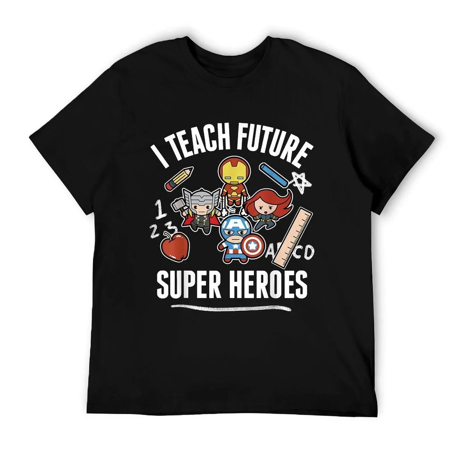 Marvel Avengers Classic I Teach Super Heroes Graphic T-Shirt