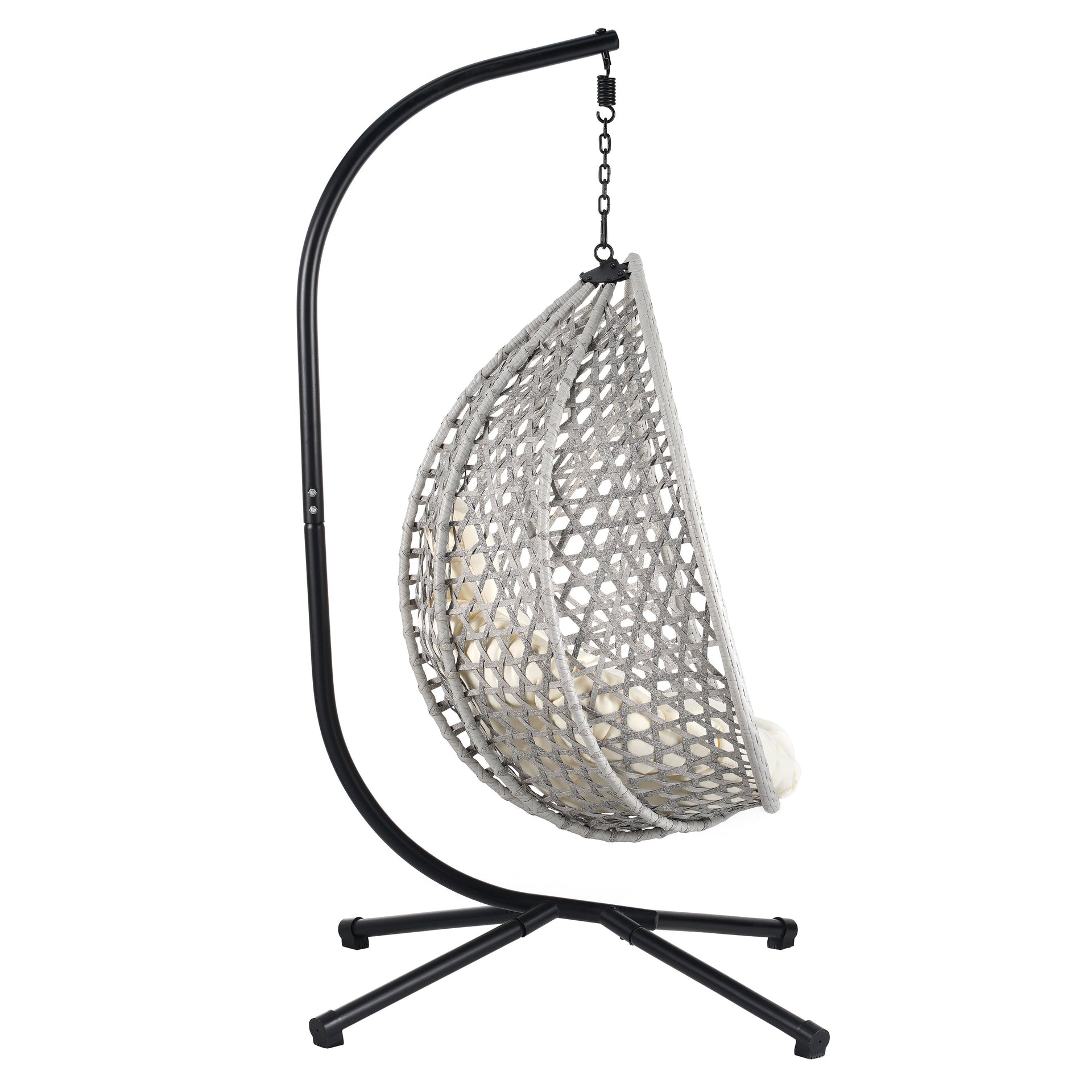 Versatile Hanging Egg Chair for Indoor and Outdoor Use — Comfortable Relaxing Seat