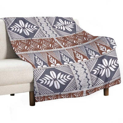 Tongan Tapa Motifs Shrink-resistant Throw Blanket